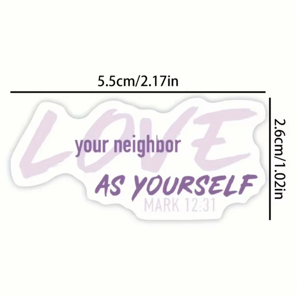 Colorful Inspirational Sticker Set, NEW, 50 pieces - Picture 2 of 7